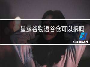 星露谷物语谷仓可以拆吗