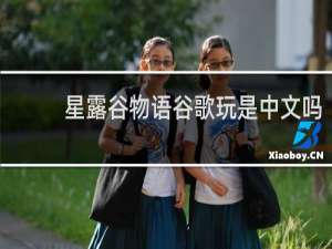 星露谷物语谷歌玩是中文吗