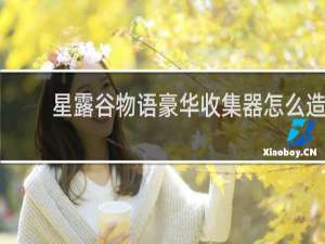 星露谷物语豪华收集器怎么造