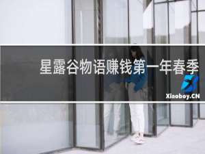 星露谷物语赚钱第一年春季