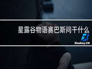 星露谷物语赛巴斯问干什么