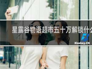 星露谷物语超市五十万解锁什么