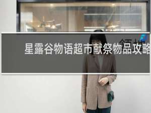 星露谷物语超市献祭物品攻略