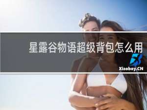 星露谷物语超级背包怎么用