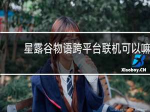 星露谷物语跨平台联机可以嘛