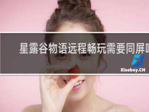 星露谷物语远程畅玩需要同屏吗