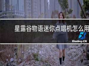 星露谷物语迷你点唱机怎么用