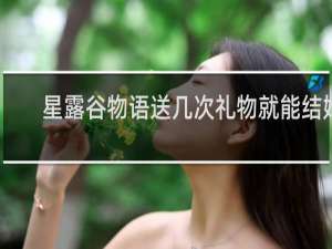 星露谷物语送几次礼物就能结婚
