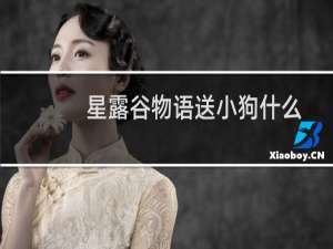 星露谷物语送小狗什么