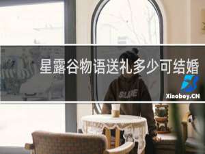 星露谷物语送礼多少可结婚