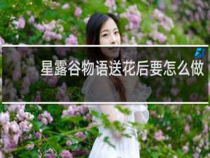 星露谷物语送花后要怎么做
