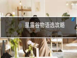 星露谷物语选攻略