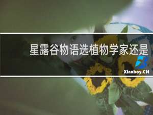 星露谷物语选植物学家还是