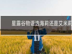 星露谷物语选海莉还是艾米莉