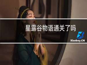 星露谷物语通关了吗