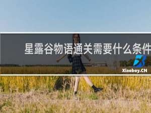 星露谷物语通关需要什么条件