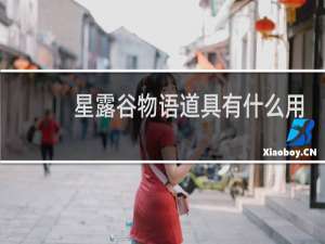 星露谷物语道具有什么用