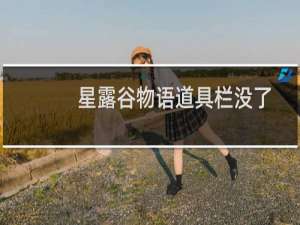 星露谷物语道具栏没了