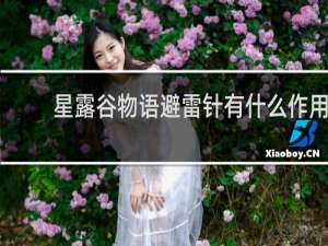 星露谷物语避雷针有什么作用