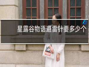 星露谷物语避雷针要多少个