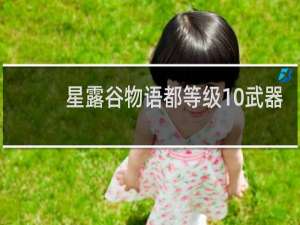 星露谷物语都等级10武器