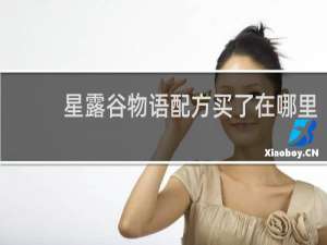 星露谷物语配方买了在哪里