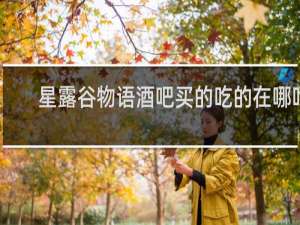 星露谷物语酒吧买的吃的在哪吃