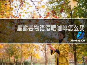 星露谷物语酒吧咖啡怎么买