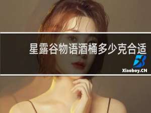 星露谷物语酒桶多少克合适