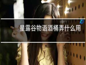 星露谷物语酒桶弄什么用