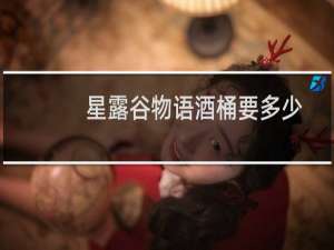 星露谷物语酒桶要多少