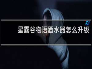 星露谷物语酒水器怎么升级