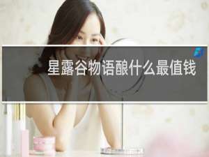 星露谷物语酿什么最值钱