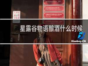 星露谷物语酿酒什么时候