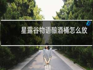 星露谷物语酿酒桶怎么放