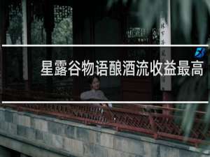 星露谷物语酿酒流收益最高