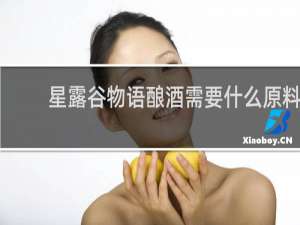 星露谷物语酿酒需要什么原料