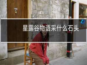 星露谷物语采什么石头