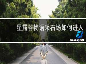 星露谷物语采石场如何进入
