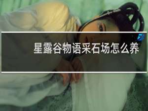 星露谷物语采石场怎么养