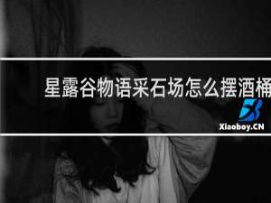 星露谷物语采石场怎么摆酒桶