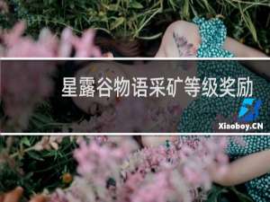 星露谷物语采矿等级奖励