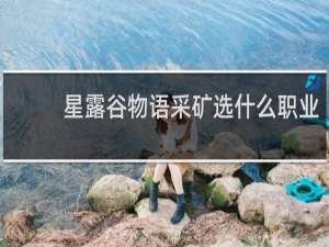 星露谷物语采矿选什么职业