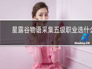 星露谷物语采集五级职业选什么