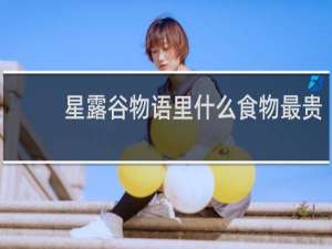 星露谷物语里什么食物最贵