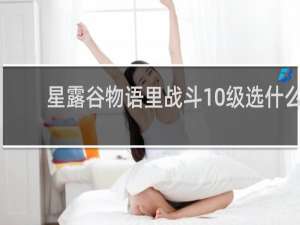 星露谷物语里战斗10级选什么
