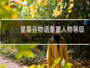 星露谷物语重置人物等级