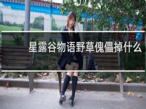 星露谷物语野草傀儡掉什么