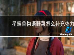 星露谷物语野菜怎么补充体力