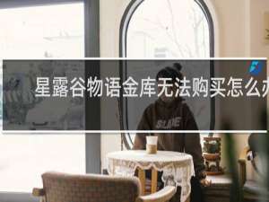 星露谷物语金库无法购买怎么办